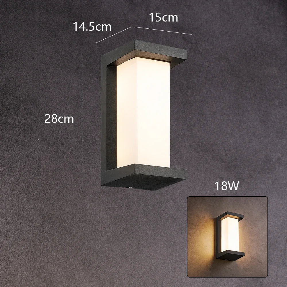 Outdoor LED Wall Light 10W 18W for Porch Garden Waterproof Home Lighting