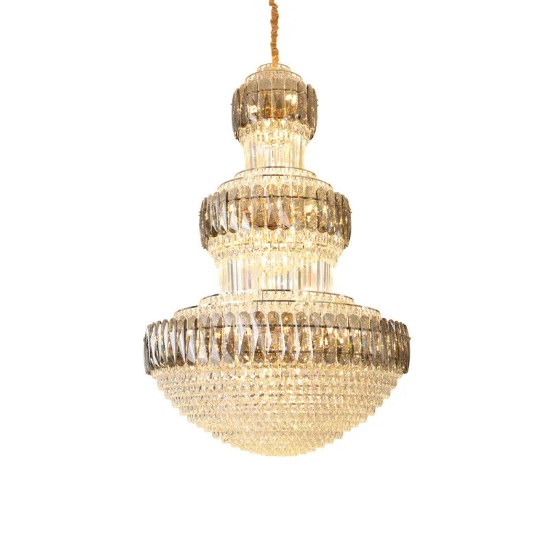 Luxury Crystal Chandelier for Villa Duplex, Hotel Lobby, and Restaurant