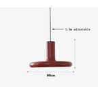 Red Chandelier: Danish Style Modern Bauhaus Artistic Bedroom Lamp