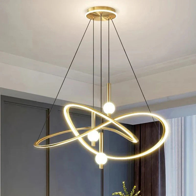 Modern Pendant Light Chandelier for Dining Room Ceiling, LED Indoor Decorative Lighting.