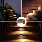 Solar Deck Lights: 16-Pack Outdoor Waterproof LED Lights for Railing, Stairs, Fence.