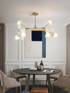 Modern Glass Ball Chandelier for Kids Room, Living Room Decor