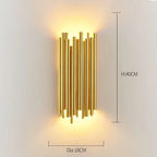 Crystal Gold LED Wall Sconce Modern Light for Bedroom Living Room Home Decor
