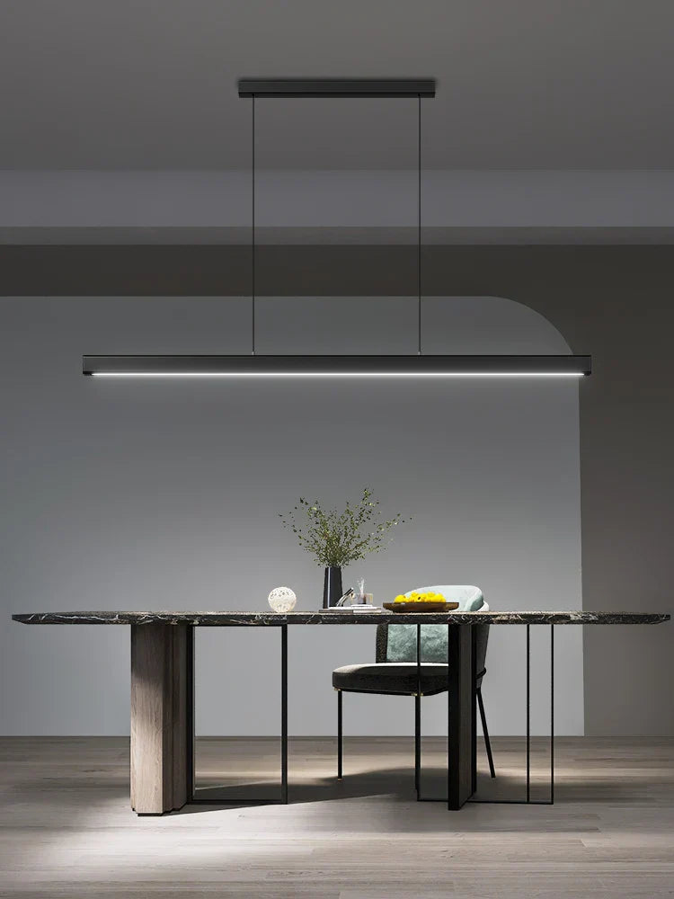 Modern Linear LED Chandelier Pendant Lights for Dining Table Kitchen Bar