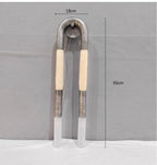 Designer Tassel U-Shaped Wall Lamp - Gold/Silver/Black Metal - Hotel Living Corridor