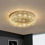 Modern Crystal Gold LED Chandelier for Luxurious Living Room Decor