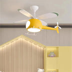 Helicopter Ceiling Fan Chandeliers: Nordic Creative Kids Room Decor Lamp