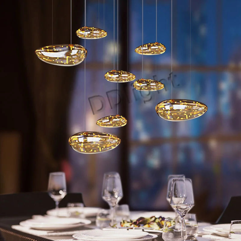 LED Drop Chandelier Lighting for Living & Dining Room Decor