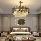 Crystal Pendant Chandelier: Elegant LED Lighting for Home Decor