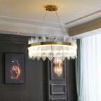 Modern Glass Rod LED Pendant Chandelier for Home Indoor Lighting