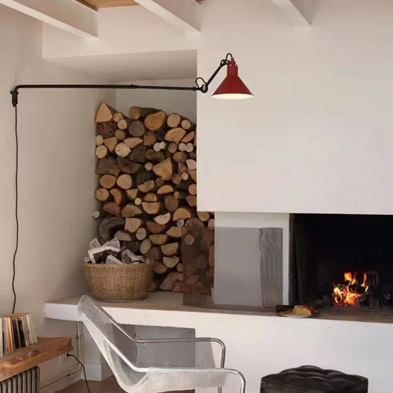 Rotatable Long Arm Wall Lamp for Kitchen Dining Office Bedside Lighting