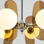 Tayla Chandelier: Middle Ancient Bauhaus Design Glass Ball LED Light