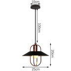 Iron Pendant Light for Dining Room, Kitchen, and Bedroom