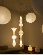 Akari Rice Paper Pendant Lamp for Living Room Bedroom - Wabi Sabi Design