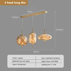 Modern Net Red Glass Bedside Chandelier with Luxury LED Lights