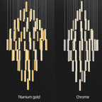 Modern Crystal Chandelier: Luxury Lighting for Living Room, Dining, Cafe, Staircase