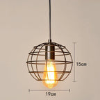 Retro Iron Art Pendant Light for Dining Room Kitchen Bedroom Bar