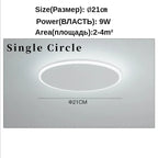 Modern Minimalist Ceiling Light with Remote Control for Living Room Dining Room