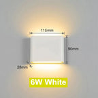 Outdoor LED Wall Lamp Up Down IP65 Waterproof Aluminum Sconces