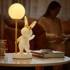 Nordic Rabbit Table Lamp: Luxury Bunny Night Light for Bedroom, Wedding & Birthday Gift
