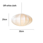 Danish Pendant Light Minimalist Lantern Ufo Lampshade Rustic Fabric Lamp