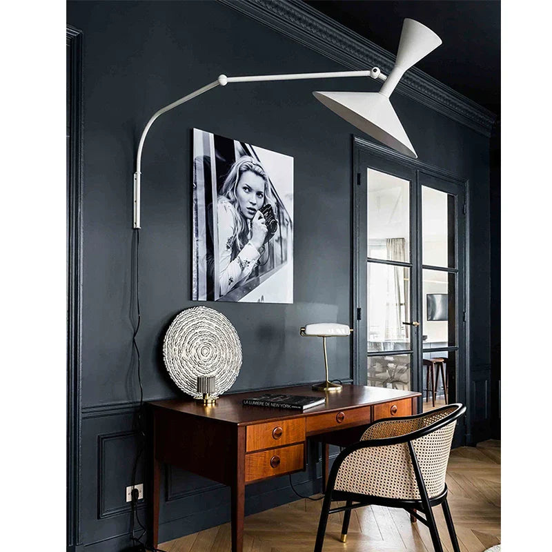 Rotating Horn Wall Lamp for Living Room Bedroom Sofa Bedside