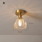 Glass Shade Pendant Ceiling Lamp for Kitchen Aisle Bedroom LED Lights Fixtures