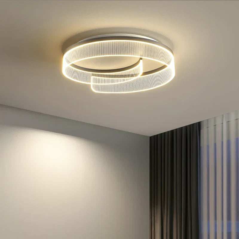 Round Led Ceiling Light: Stylish Acrylic Bedroom Lamp for Modern Lighting Solutions