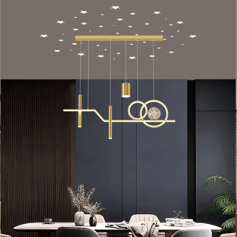 Nordic LED Chandelier: Modern, Simple Lighting for Home, Restaurant, and Office