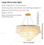 Nordic Shell Chandelier: Modern, Creative, & Luxurious Lighting for Living, Dining & Bedroom