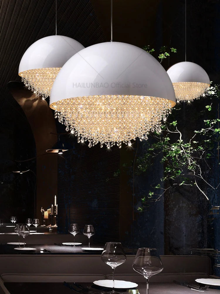 Young Luxury Crystal Chandelier Light for Living Room and Lobby