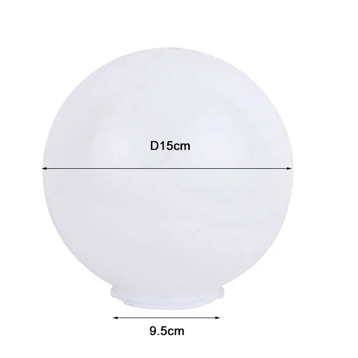 Acrylic Round Globe Lamp Shade for Outdoor Post Pillar Lawn Lighting