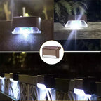 Solar Deck Lights: Waterproof LED Outdoor Step Lights for Railing Stairs and Pathway