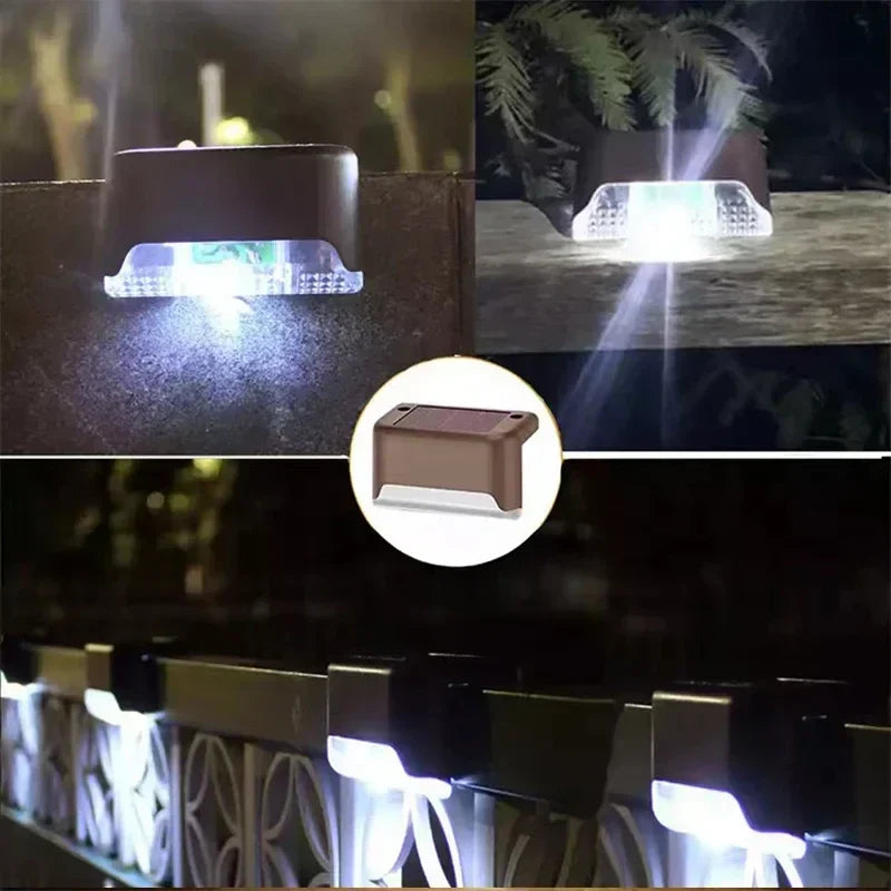 Solar Deck Lights 12 Pack - Outdoor Waterproof LED Lights for Railing Stairs and Pathway