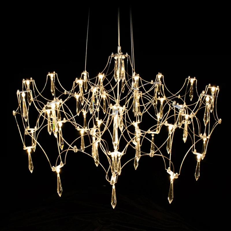 Crystal Chandelier Ceiling Pendant Light for Living Dining Bedroom Home Lighting