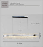 Modern Crystal Chandelier Pendant Lights LED Luxury Living Room Kitchen Island