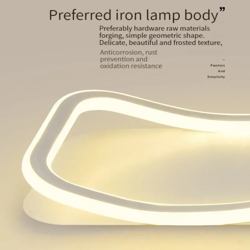 Modern LED Ceiling Light for Living Room, Bedroom, Foyer: Nordic Minimalist Design