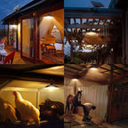 Solar Double-Head Chandelier Light with Remote Control