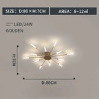 LED Indoor Ceiling Light: Modern Art Luster for Bedroom Hall Living Kids Room