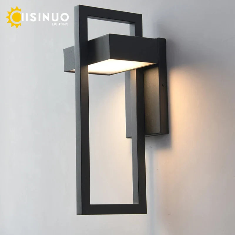 Outdoor LED Wall Light 10W Black Retro Vintage Waterproof Sconce Street Garden Luminaire
