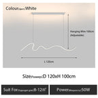 Modern Line Chandelier Pendant Light for Dining Kitchen Bar Décor