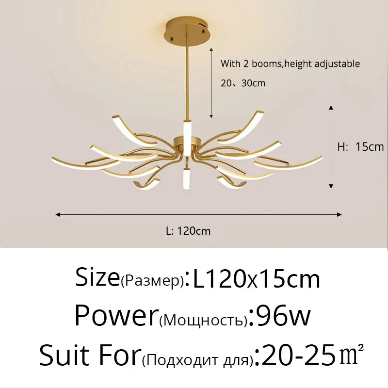 LED Chandeliers for Modern Living Room Bedroom Study Kitchen Lighting