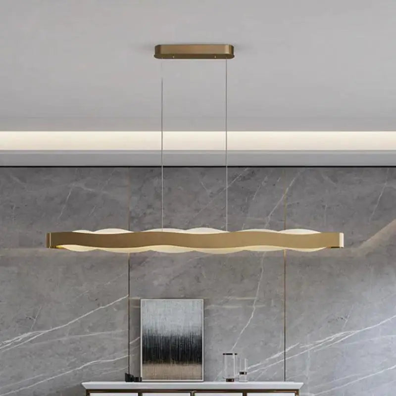 Modern Steel LED Pendant Lights Acrylic Lustre Hanging Lamp for Dining Room