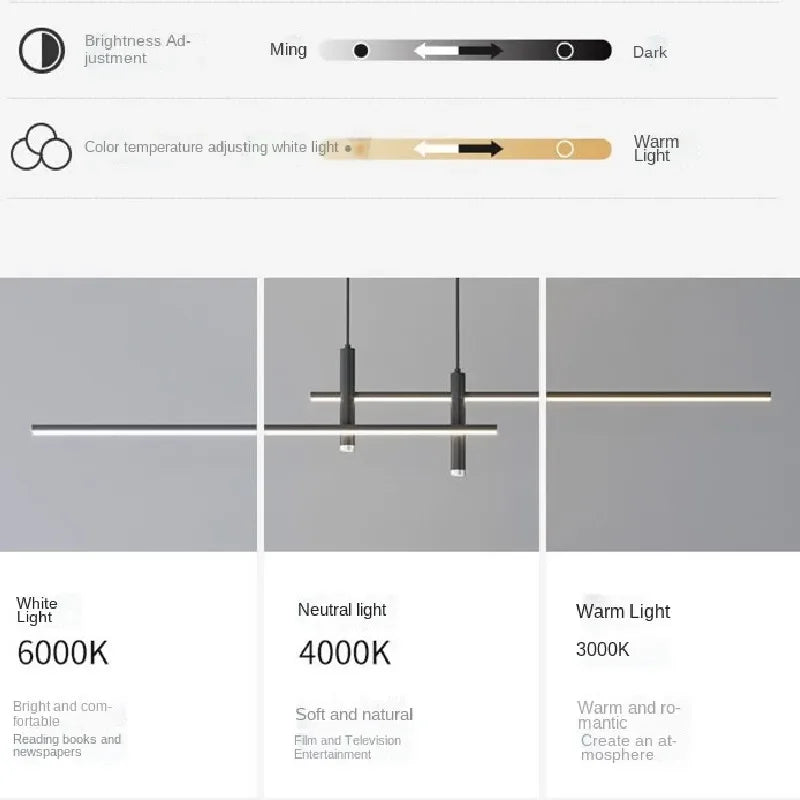 Minimalist Dining Room LED Chandelier Pendant Lights