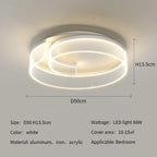 Round Led Ceiling Light: Stylish Acrylic Bedroom Lamp for Modern Lighting Solutions