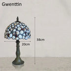 Stained Glass Shell Tiffany Table Lamp for Home Bedroom Lighting Fixtures
