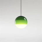 Gradient Glass Dome Pendant Lamps for Modern Interiors