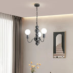 Sphere Chandelier: Modern Medieval Style Pendant Lighting for Living Room and Bedroom