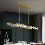 Gold Crystal Ring Chandelier Pendant Light, Luxury Modern Design for Home Décor