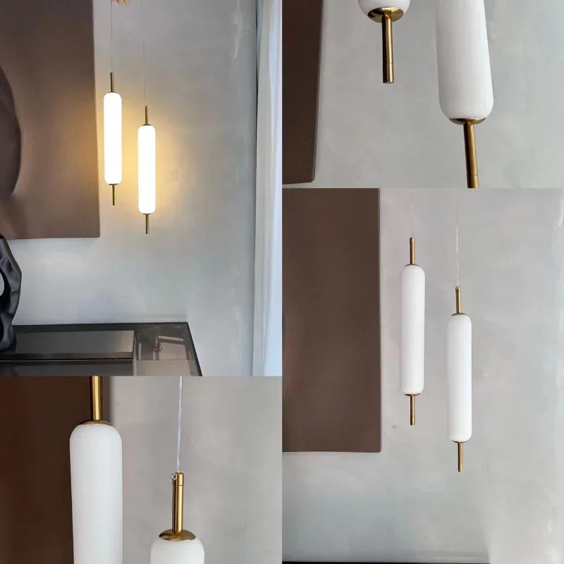 Glass LED Pendant Chandelier for Bedroom Living Room Lighting